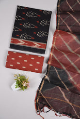 Premium Sanganeri Printed Cotton Suit With Kota Doria Duppta(BFCOTKD52)